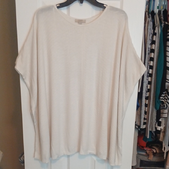 LOFT Cream Women's Tunic Top - Picture 1 of 5